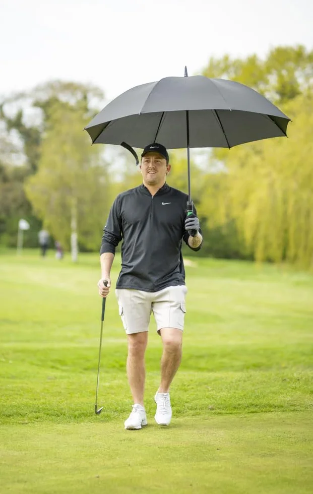 Fulton Cyclone Performance parasol golfowy, czarny, duży baldachim