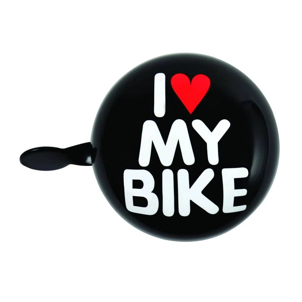 Dresco 5250104 dzwonek rowerowy Dingdong I Love My Bike 80 mm