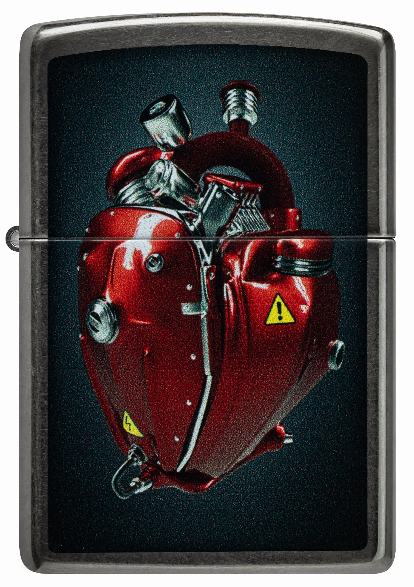 Zippo Heart Engine Zapalniczka Sztormowa, Wiatroodporna, Wielokrotnego Użytku, Szary (Gray Dusk)