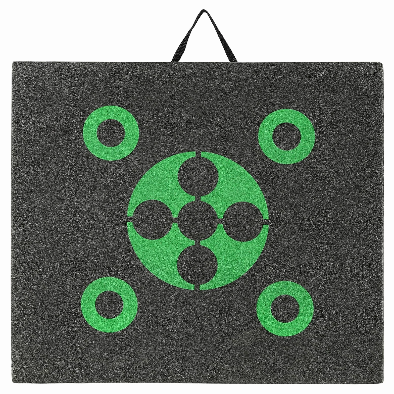 VEVOR Cel łuczniczy, 40 cm x 45 cm, cel, strzała z każdej strony, przenośny cel łuczniczy z uchwytem do noszenia, łatwe usuwanie strzałek, świetna widoczność, lekki, łatwy do transportu, czarny