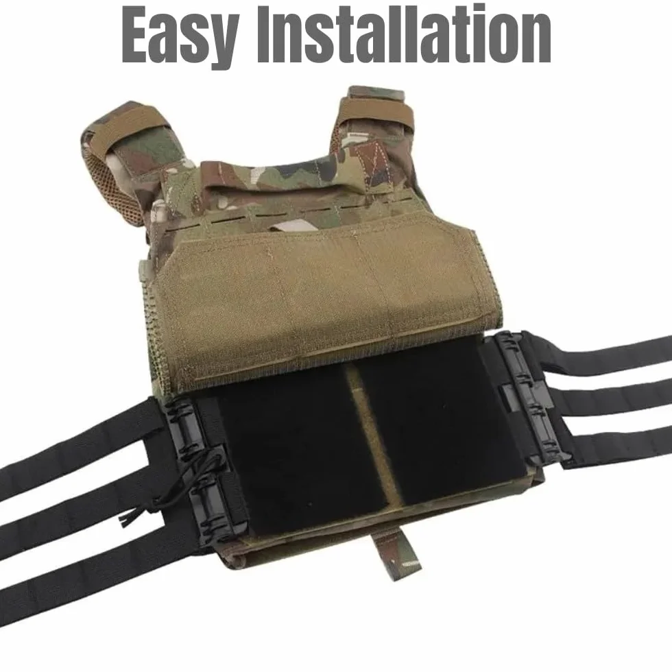 Peminkoo Kamizelka taktyczna Cummerbund z klamrą do szybkiego zwalniania zestaw do JPC 420 419 XPC Airsoft Plate Carrier pasek