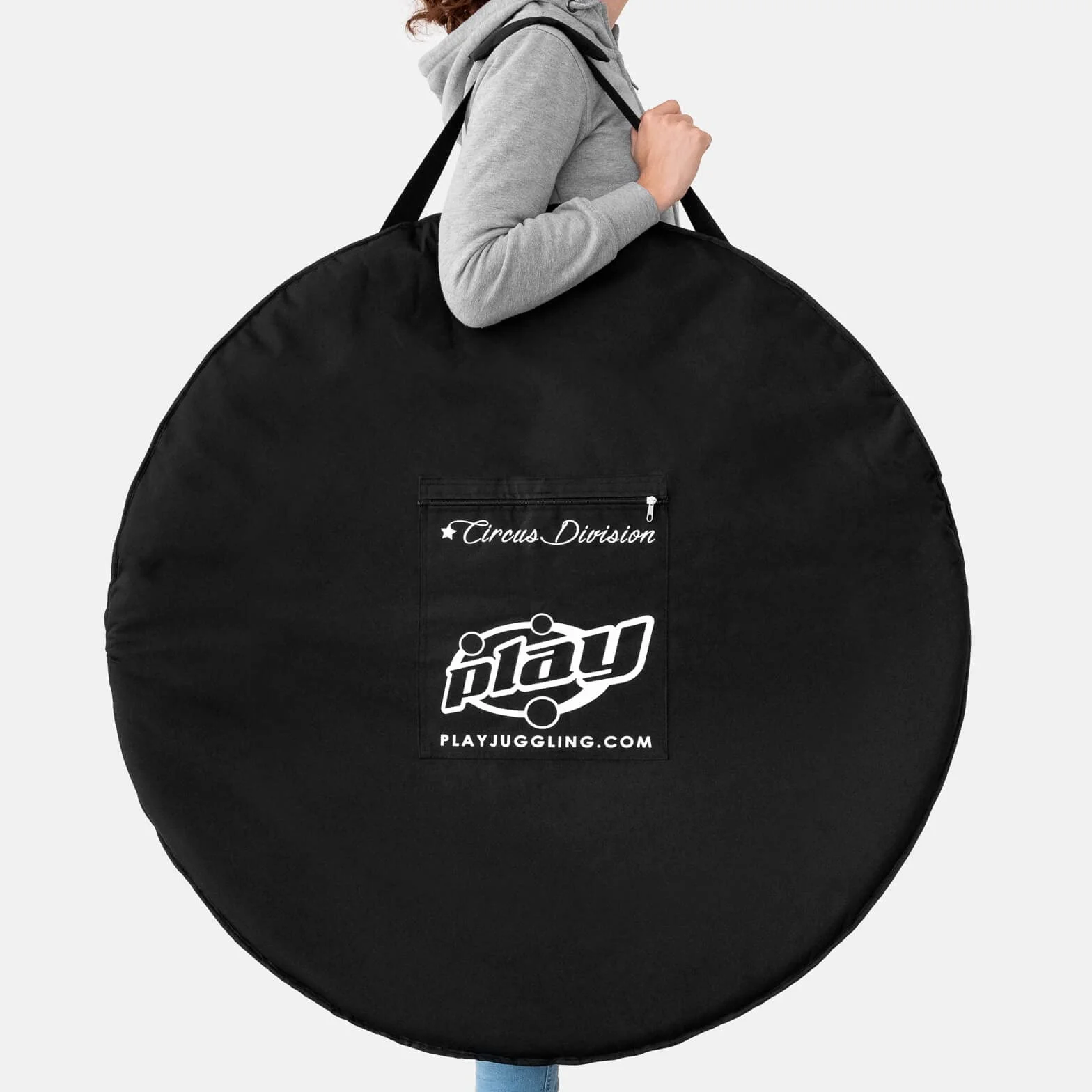 Play Juggling - Aerial Hoop Bag - w pełni wyściełana poliesterem, aby lepiej chronić Aerial Hoop podczas transportu - dostępna w 2 rozmiarach - kolor czarny