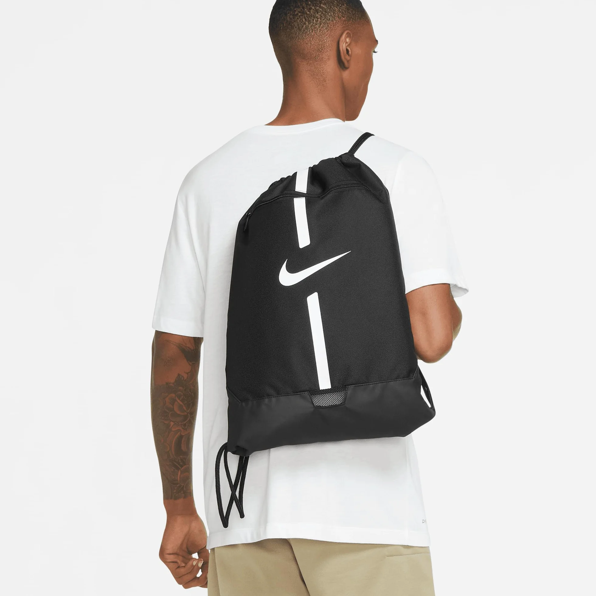 Nike Uniseks Acdmy Gmsk Torba na Siłownię, Czarny/Biały, 9L