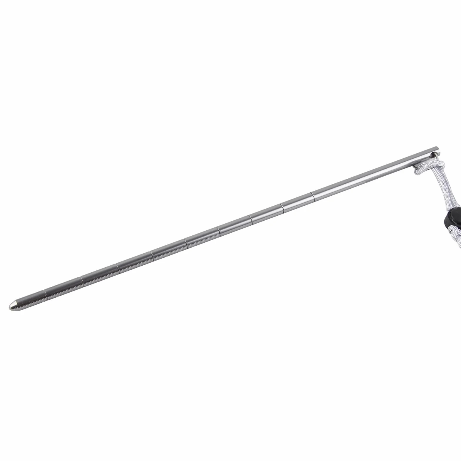 Alomejor Pointer Stick Rod Pointer Stick ze stopu aluminium Scuba Diving Noise Maker Stick Rod Pointer z regulowanym paskiem na nadgarstek (kolor szary)