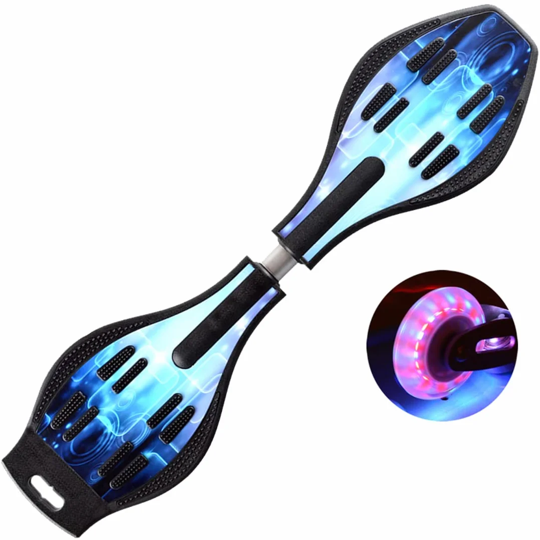 Waveboard Deskorolka dla Dzieci i Nastolatków, z Kółkami, do Surfowania na Lądzie (Blue Dream)