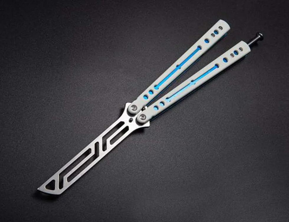 Taktyczny trenażer G10 łożysko rękojeści Stone Wash Metal Steel Blunt Dull Blade nieostrzone narzędzie