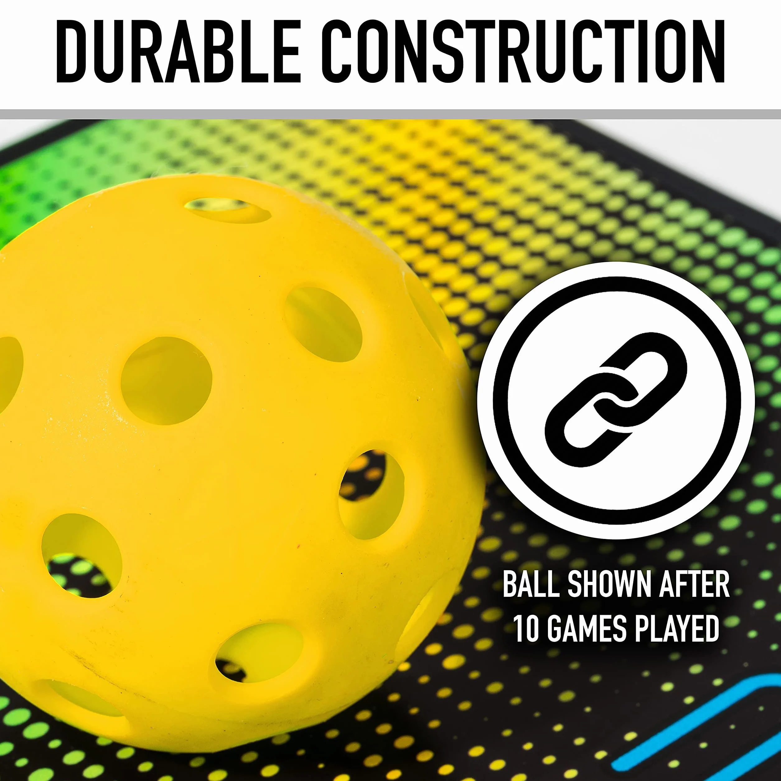 Franklin Sports X-26 Indoor Pickleballs - piłki do pickleballa halowego - USA Pickleball (USAPA) zatwierdzone piłki turniejowe - 12 sztuk wewnątrz pickleballs - żółte
