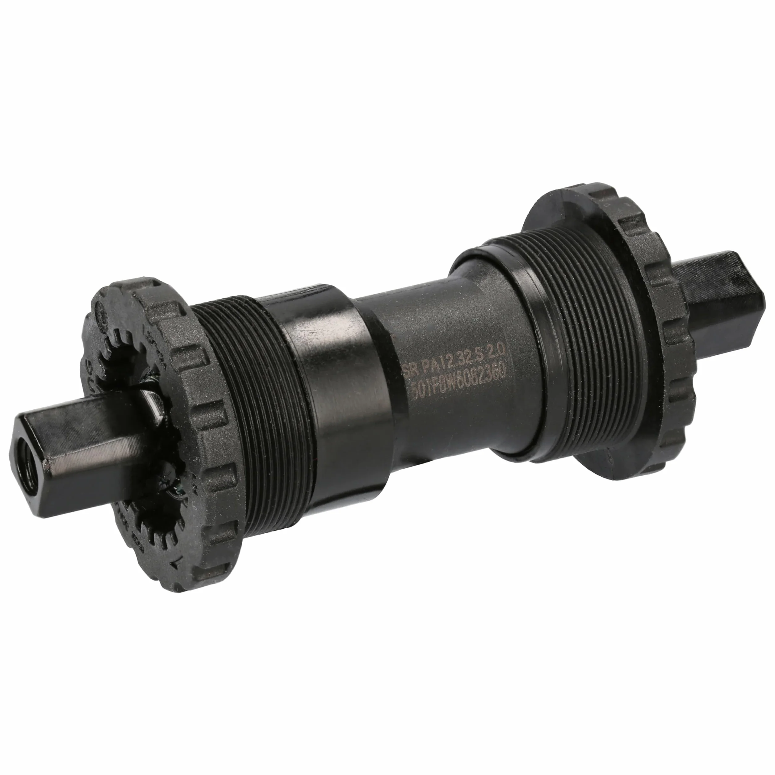 Bafang łożysko pedału z wbudowanym czujnikiem PAS SR PA121/112.32.S do silników w piaście Bafang, szerokość łożyska pedału 68 mm, długość osi 127 mm 119 mm