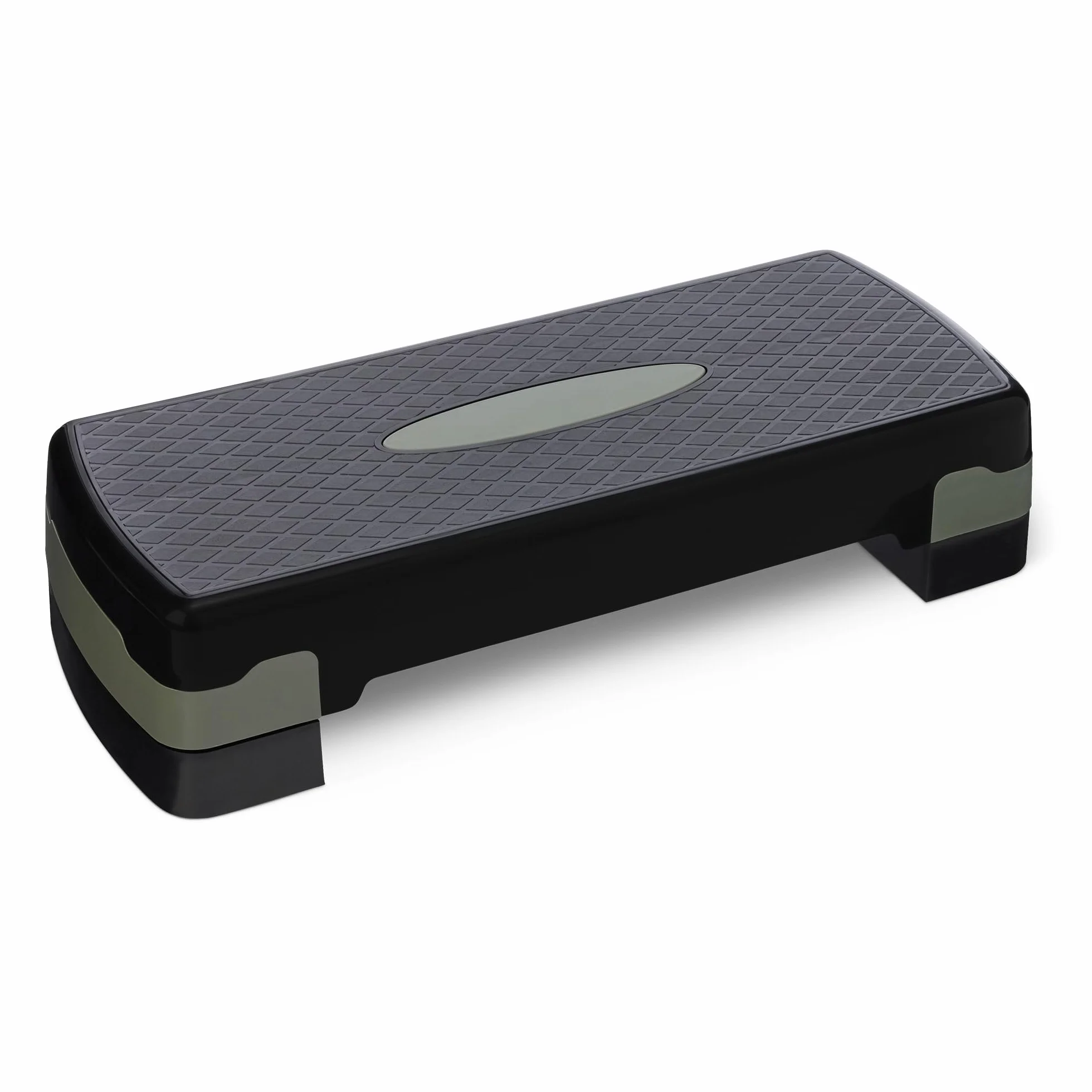 Amazon Basics Stepper do aerobiku, regulowany stepper treningowy do domu, 68,58cm, czarny/szary