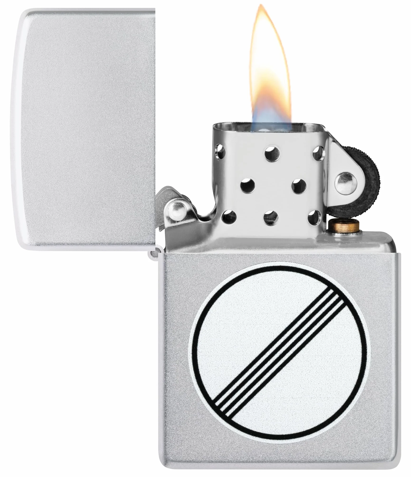 Zippo Autostrada bez Ograniczeń Zapalniczka Sztormowa Wiatroodporna Satynowy Chrom