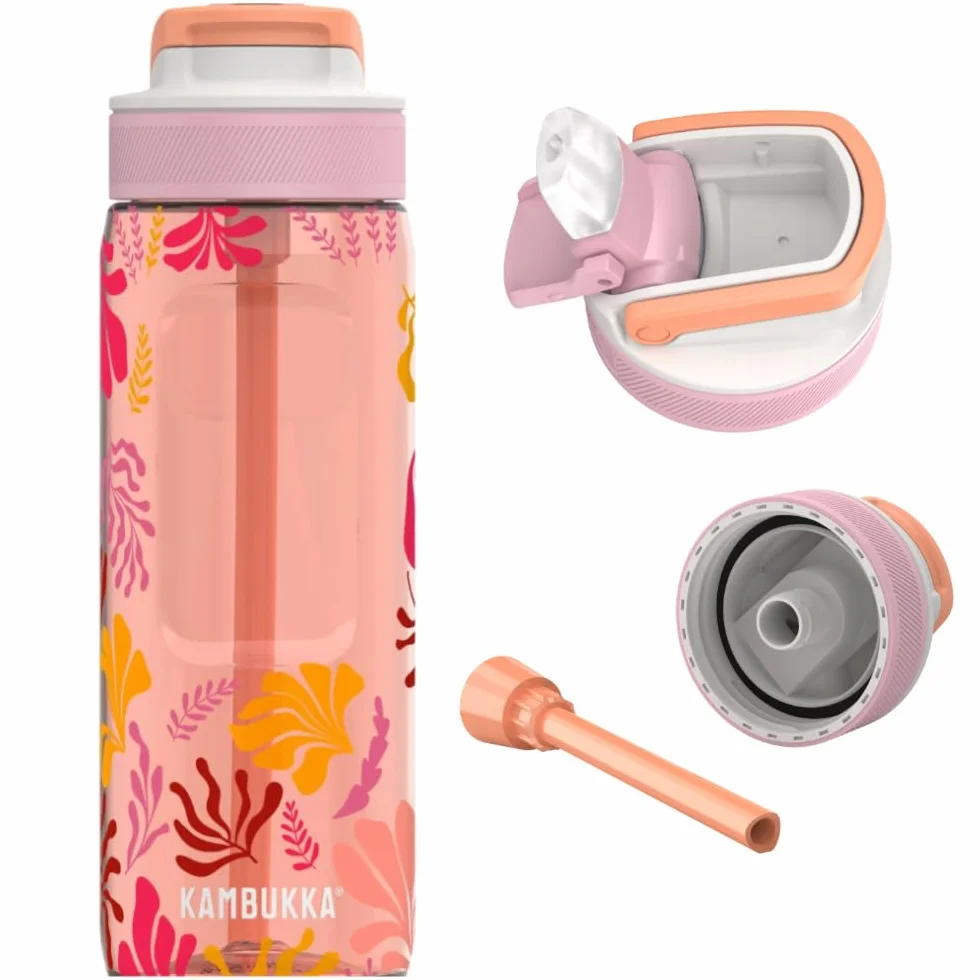 Kambukka butelka na wodę Lagoon 750 ml Nectar Drops z tritanu, szczelna, słomka i ustnik, BPA free