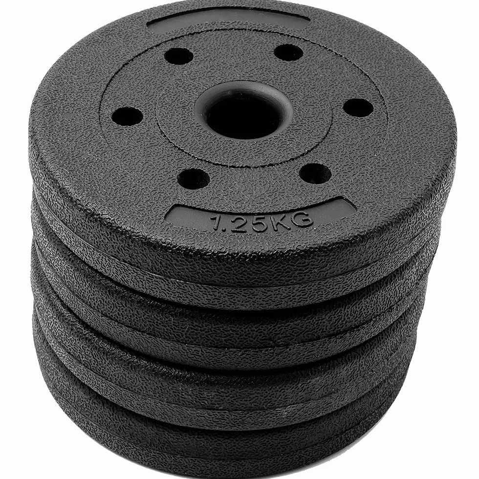 Zestaw 2 hantli cementowych 2 x 10 kg z zapięciami gwiazdowymi