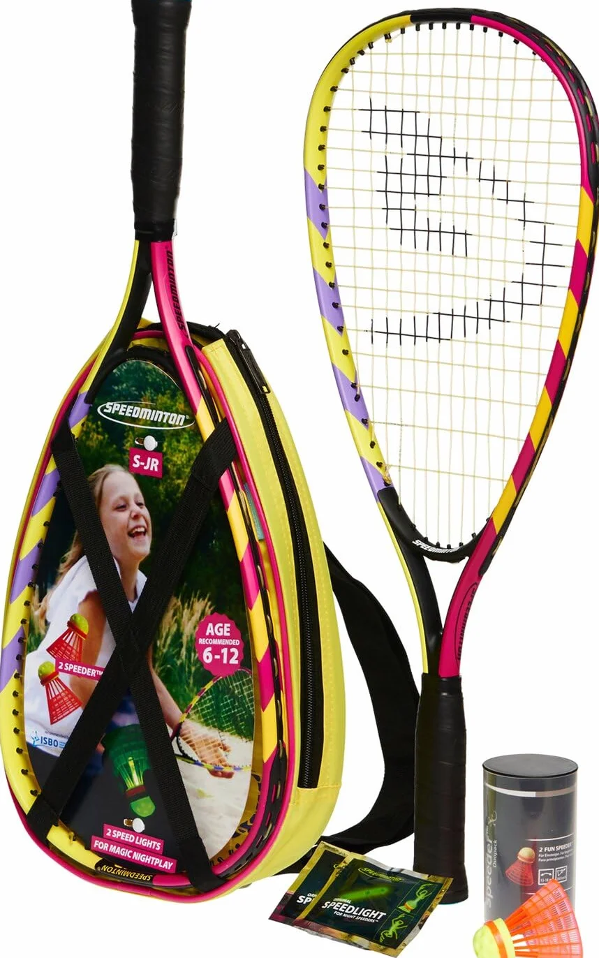 Speedminton Junior Set – Zestaw Speed Badminton dla Dzieci z 2 Speeder i Torbą