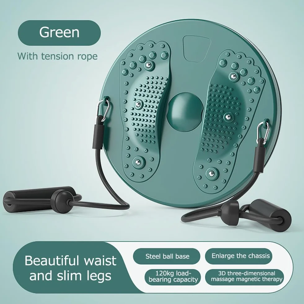 Twist Waist Disc Balance Board z taśmami oporowymi, tarcza do skręcania talii, gramofon fitness