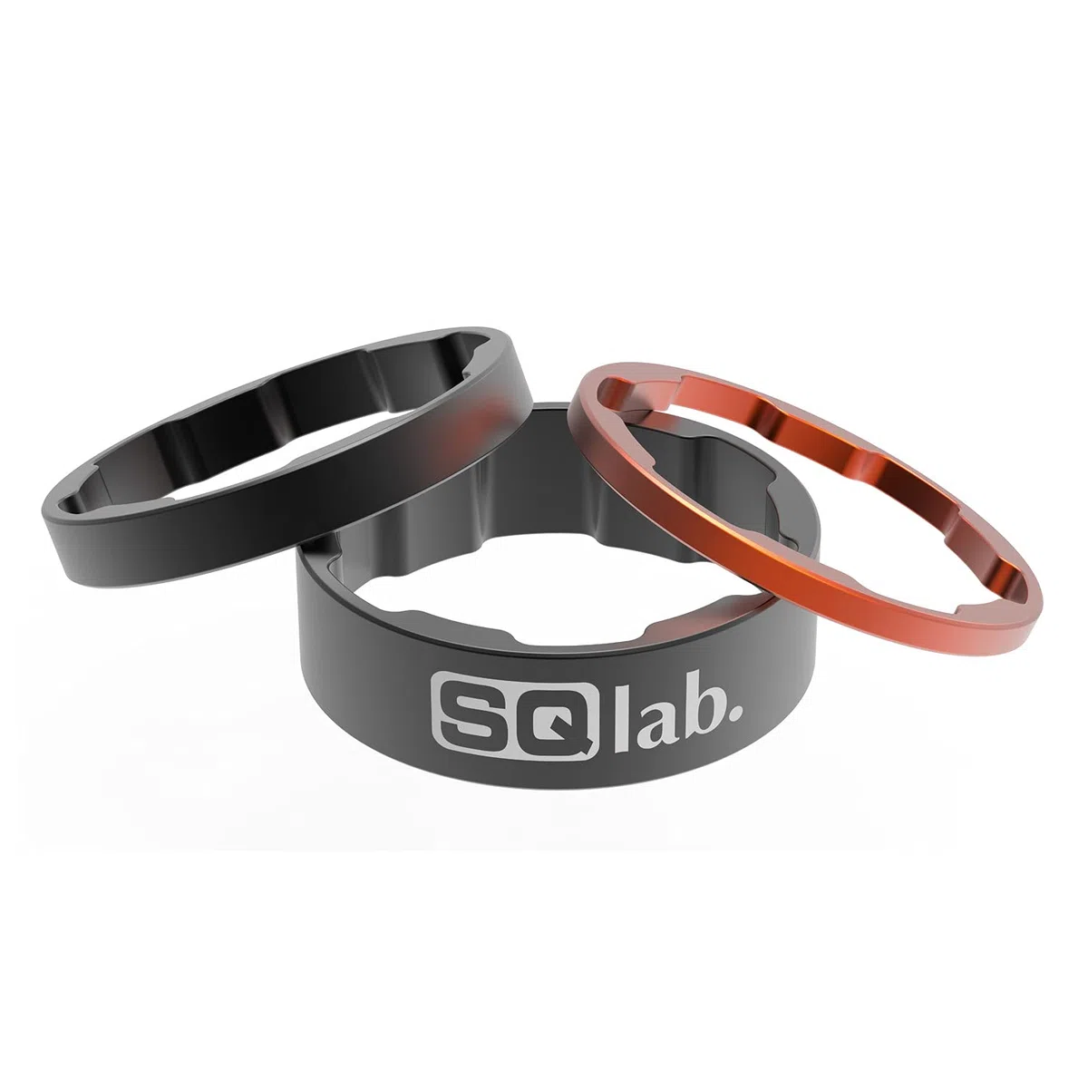 SQlab Unisex Sæt 1 1/8 Tomme Spacer Set, czarny, 1/8" EU