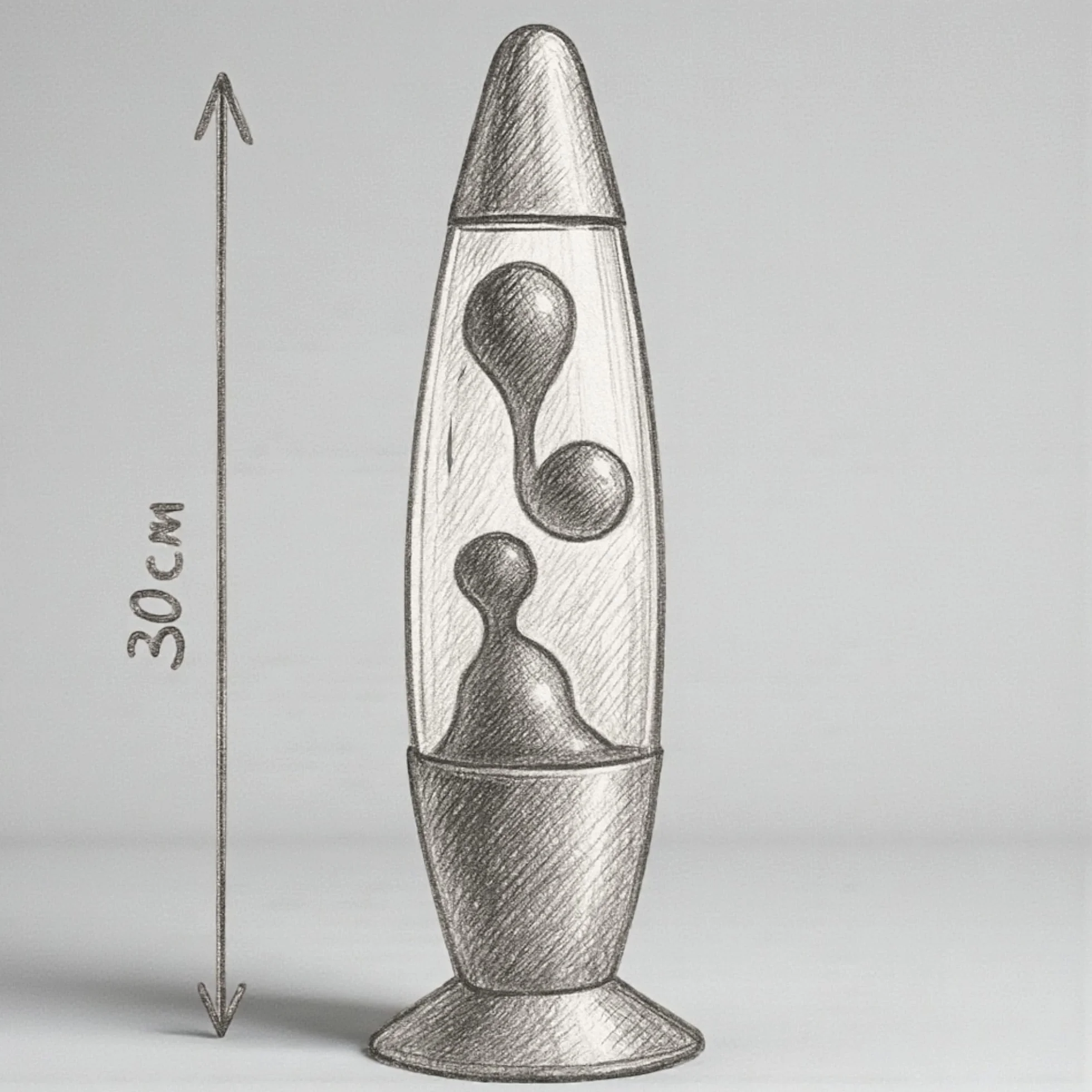 MIJOMA Lampa lawowa retro 30 cm szkło aluminium srebrna nóżka przełącznik sznurkowy klasyczna czerwień