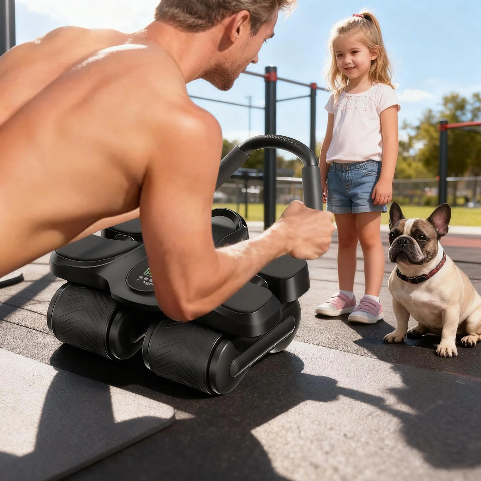 Koło ABS Rolka Maszyna Wzmocnienie Mięśni Fitness Domowa Siłownia