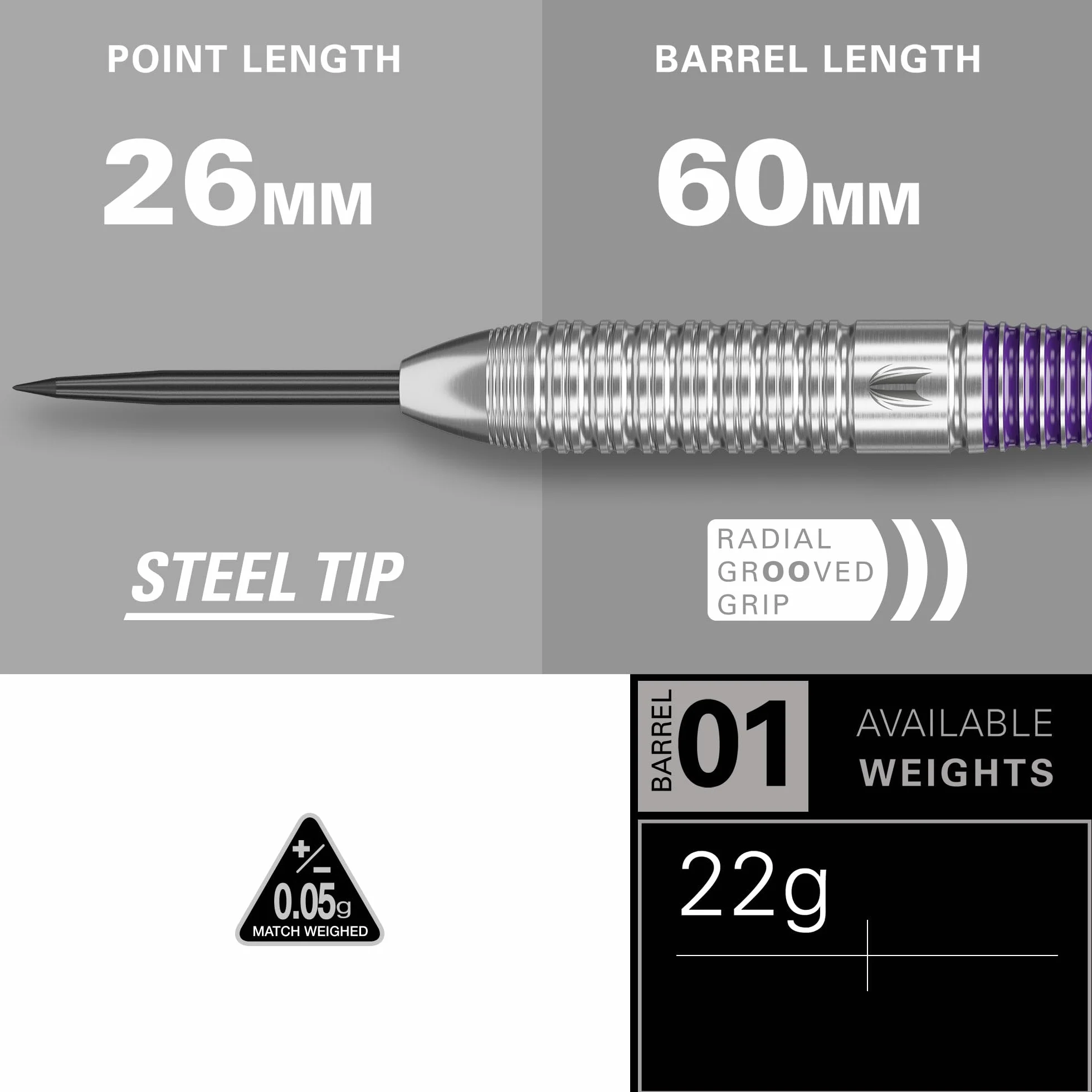 Target Darts Luke Littler Brass 22g Steel Tip Dart Set The Nuke Player Edition