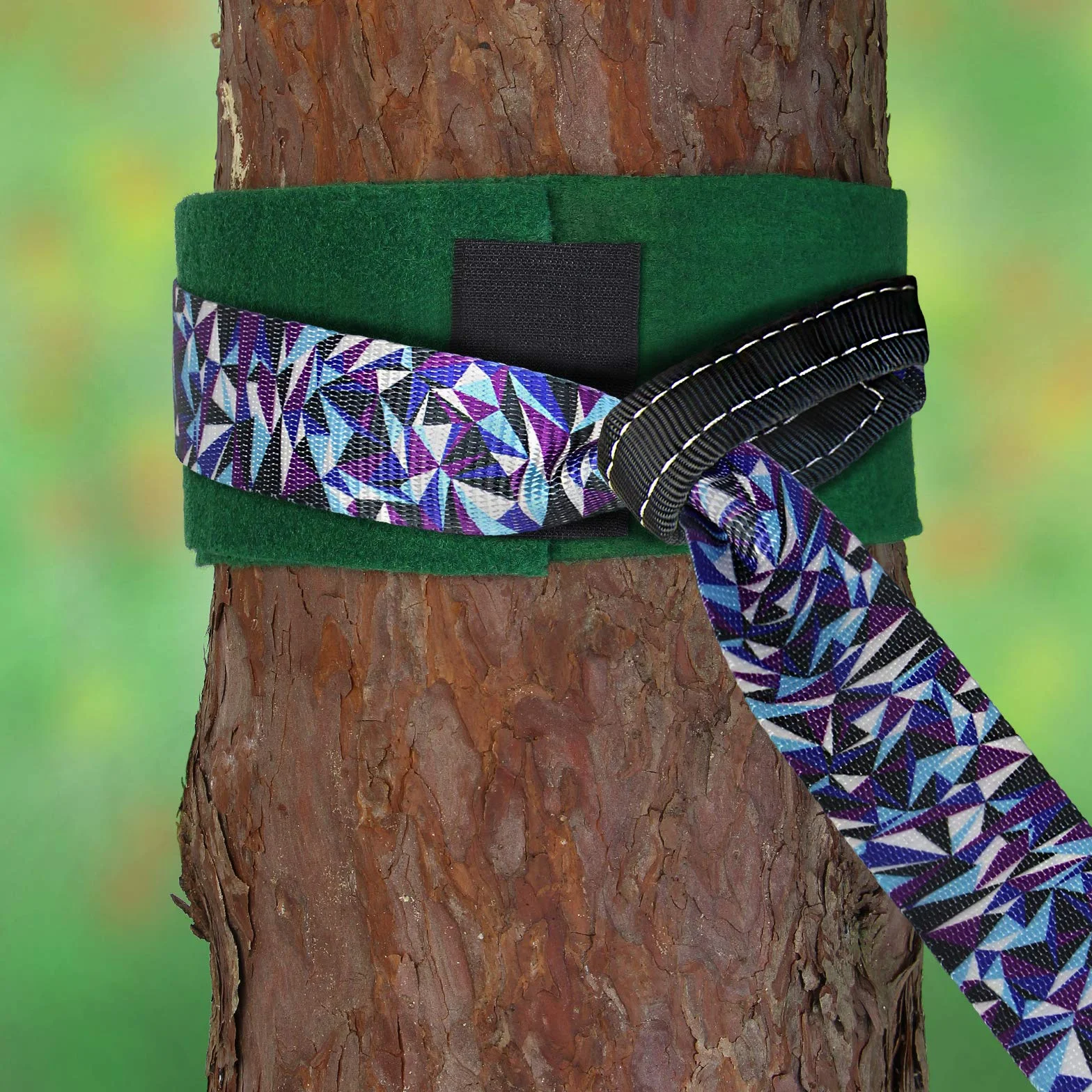 ALPIDEX Slackline Set 15m z osłoną drzewa i napinaczem grzechotki