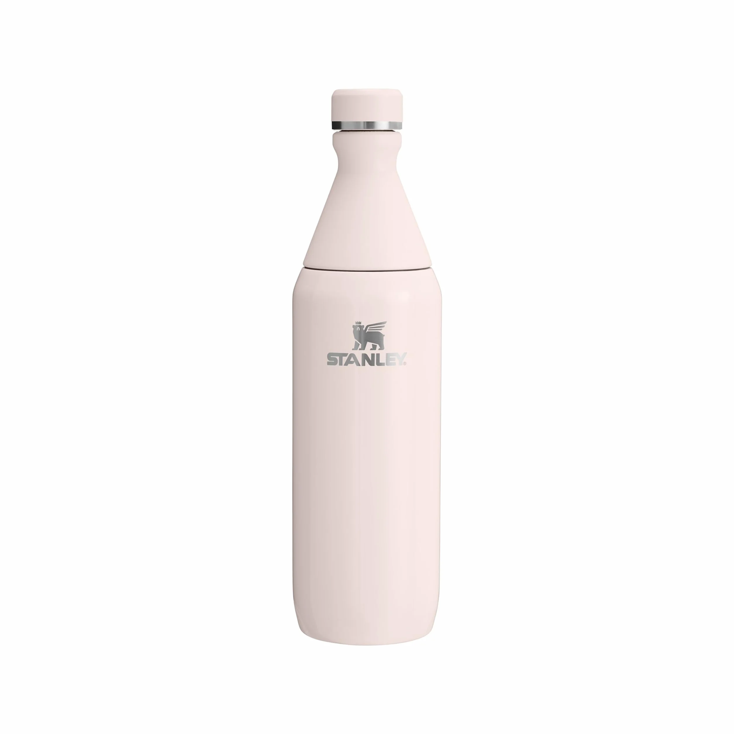 Stanley 1913 The All Day Slim Butelka na Wodę 0.6L - Zimny przez 6 godzin - Mrożony przez 11 godzin - Stal nierdzewna z recyklingu wolna od BPA - Szczelny - Można myć w zmywarce - Rose Quartz