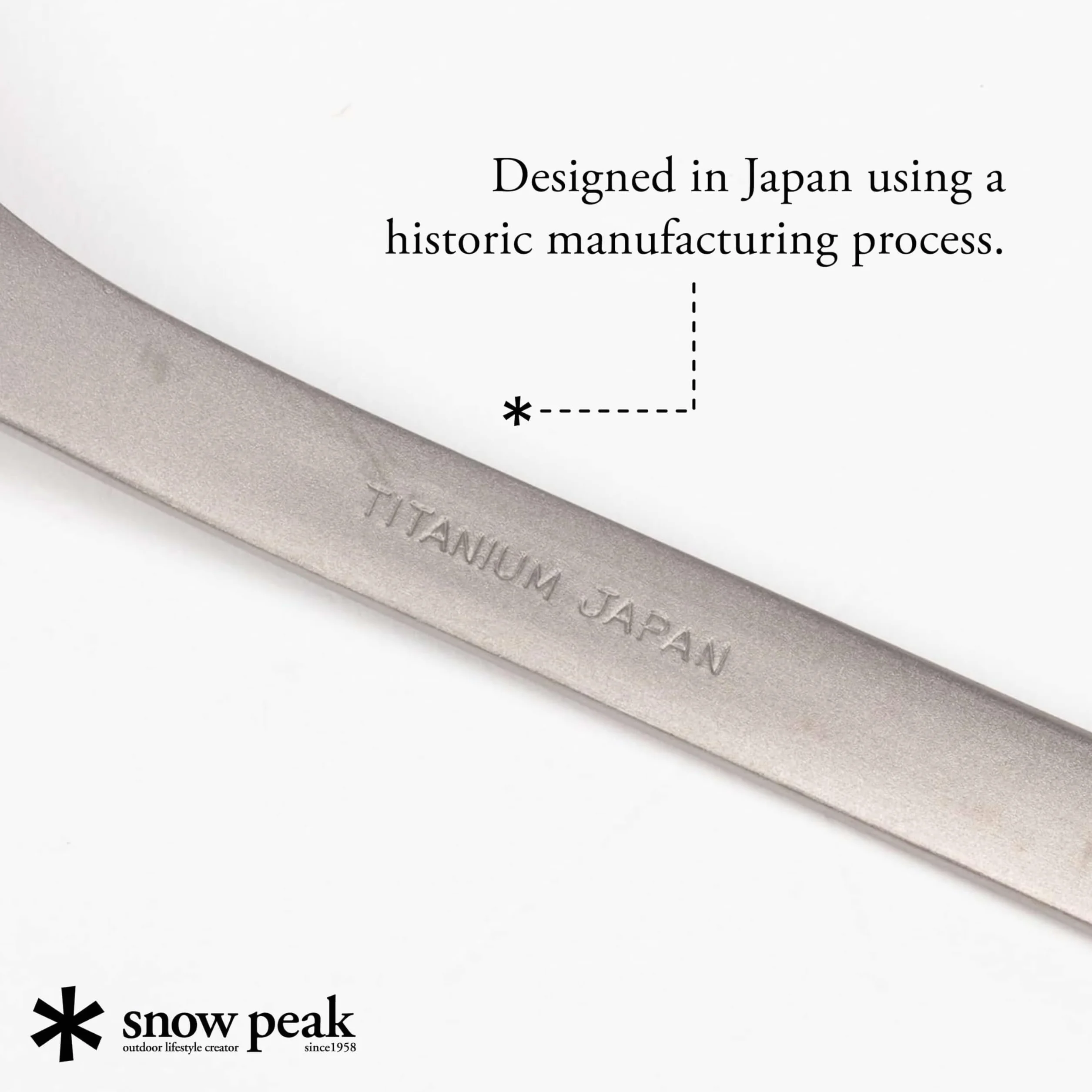 Snow Peak SCT-004 tytanowa Spork, lekka, kompaktowa na kemping