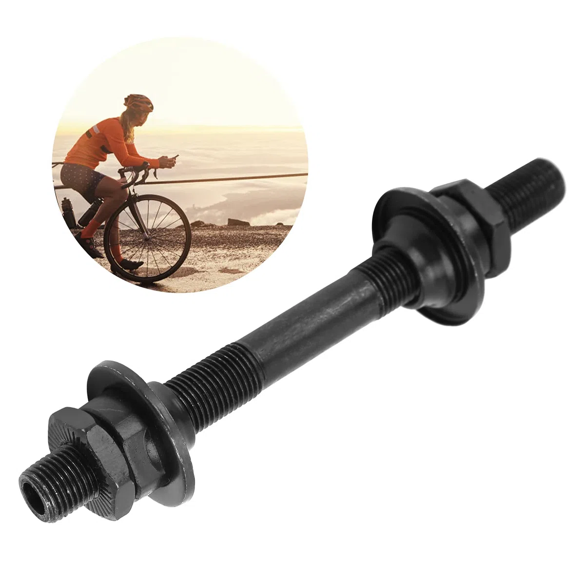 Wałek Piasty Rowerowej, Stalowy Rower Górski o Wysokiej WytrzymałOści Wałek Piasty Drążonej Quick Release Piasta Koła Rowerowego oś Akcesorium Rowerowe