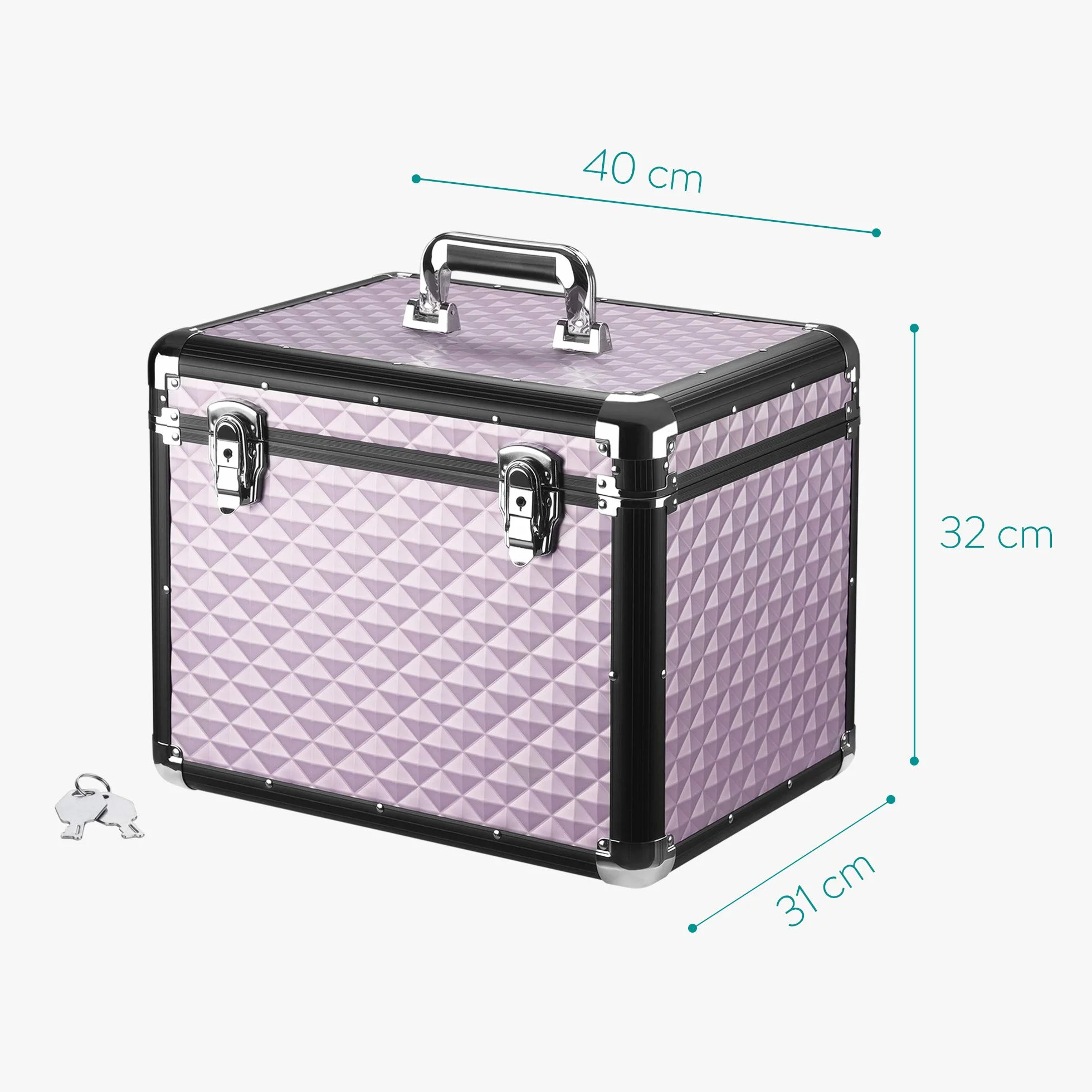 Navaris Pudełko do przechowywania koni - Zamykana walizka transportowa 40x32x31cm na akcesoria dla koni - dla jeźdźców jeździeckich