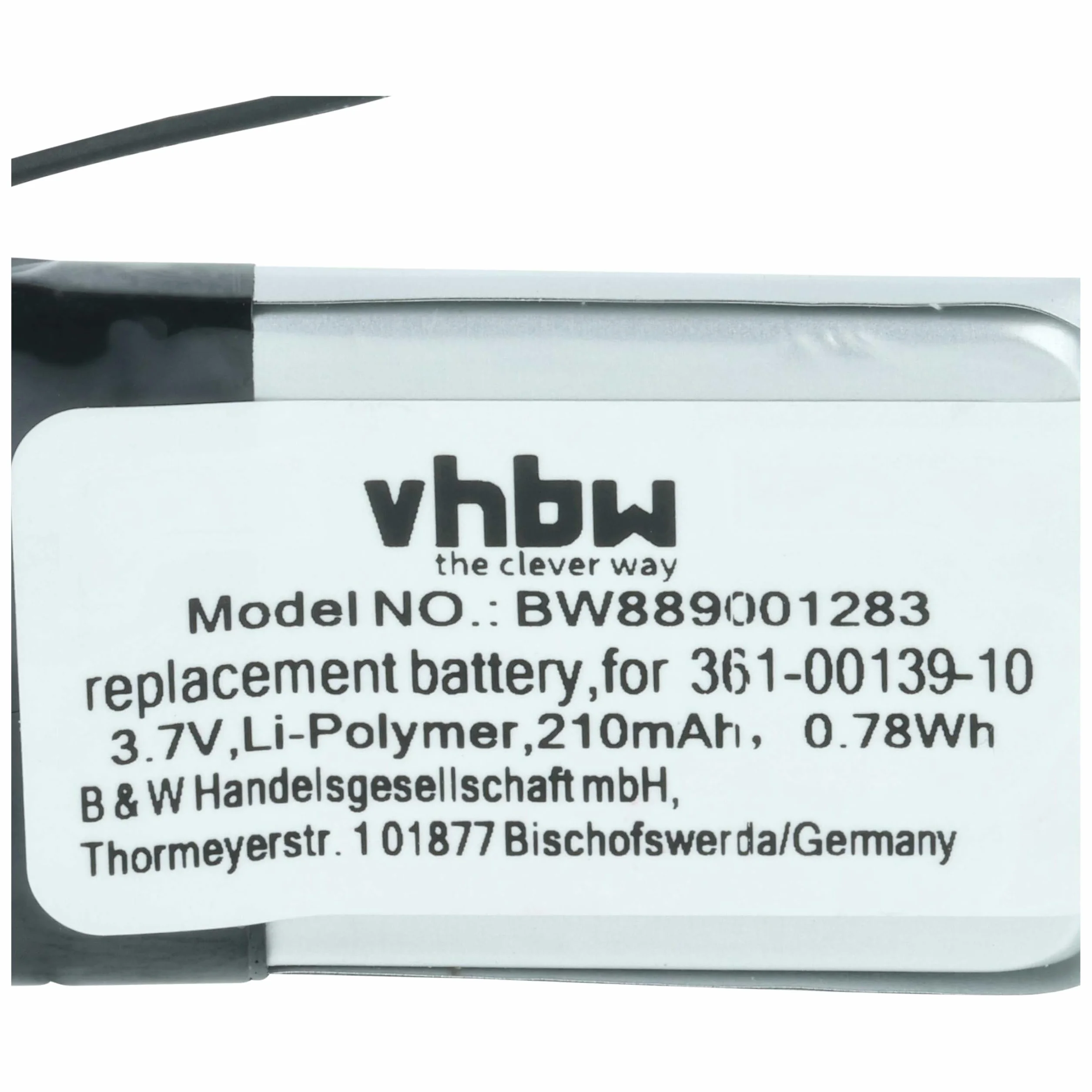 vhbw Bateria kompatybilna z Garmin Venu 2 Smartwatch Watch Watch bransoletka fitness (210 mAh, 3,85 V, litowo-polimerowa)