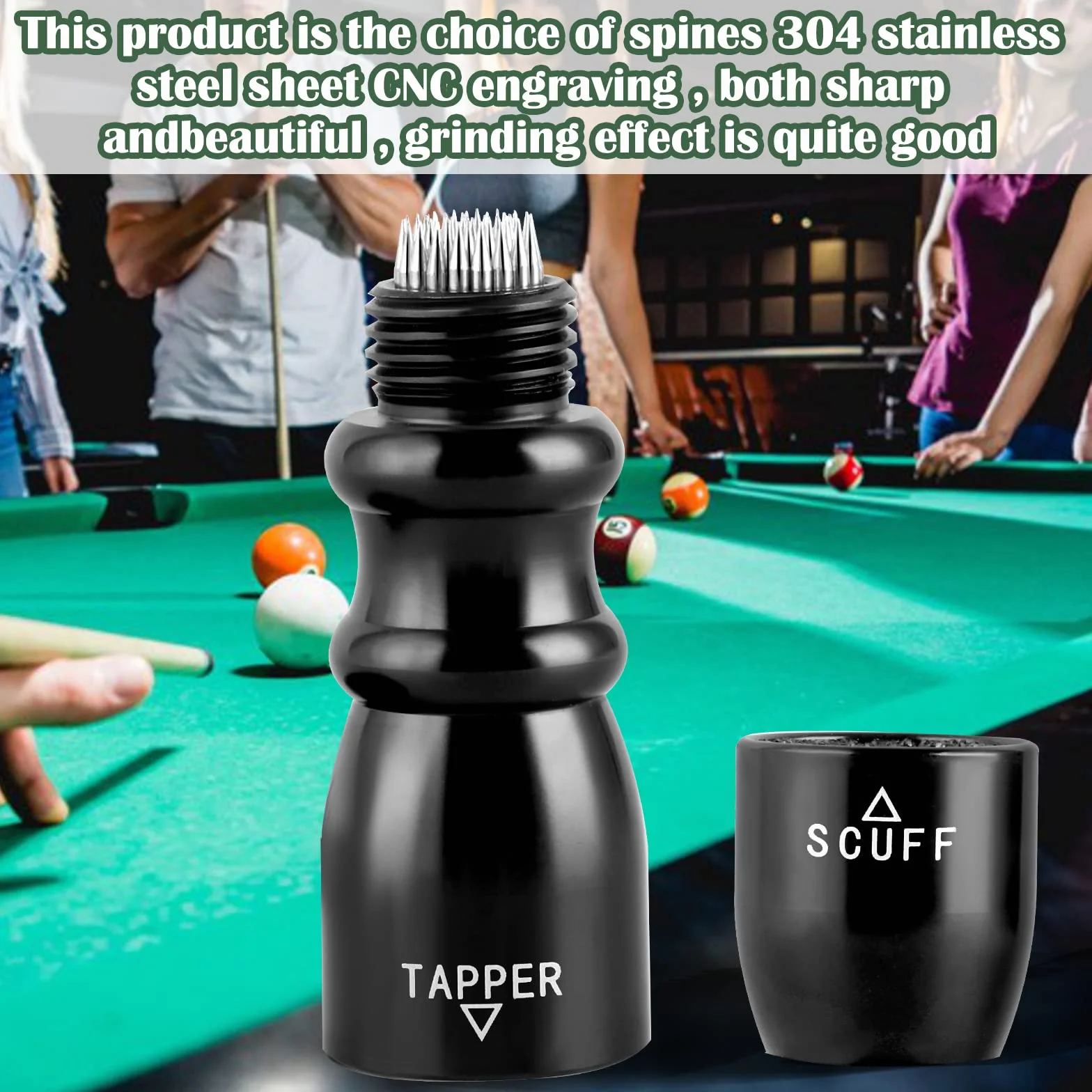 Narzędzie do konserwacji końcówek kija bilardowego Snooker Pool Cue Tip Tool Trymer Tapper Szlifierka