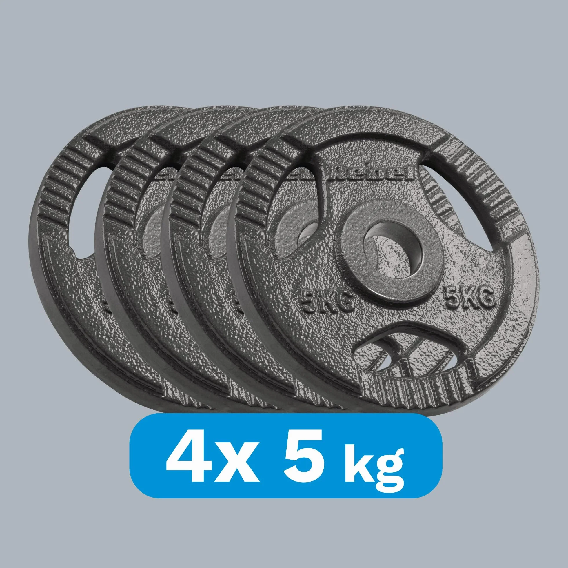 Rebel Electro Zestaw Obciążeń Żeliwnych 4x5 kg Otwór 51mm Talerz z Uchwytami