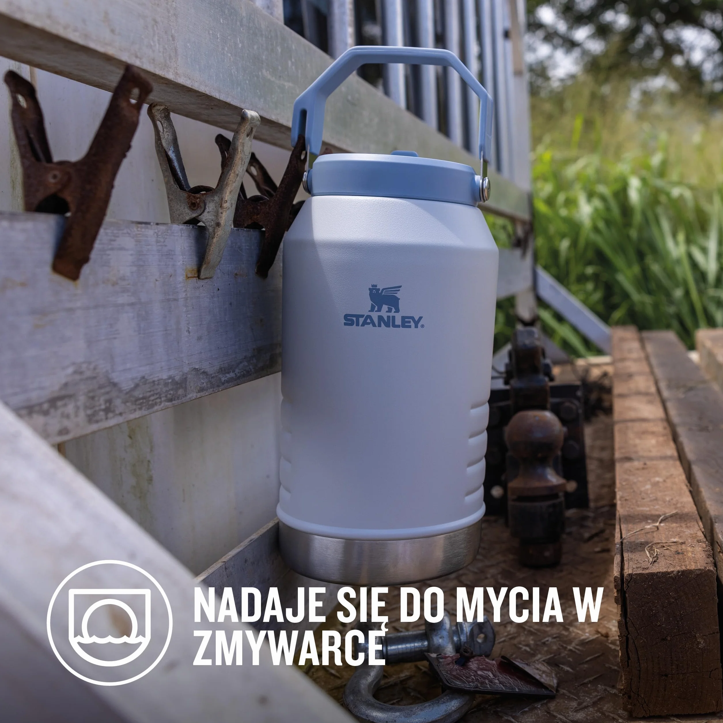 Stanley 1913 Iceflow Flip Straw 2.0 Jug 1.90L - 20 Godzin Zimna - 4 Dni Mrożona - Szczelna - Butelka Na Wodę Ze Stali Nierdzewnej - Nie Zawiera BPA - Można Myć W Zmywarce - Butelka Na Siłownię