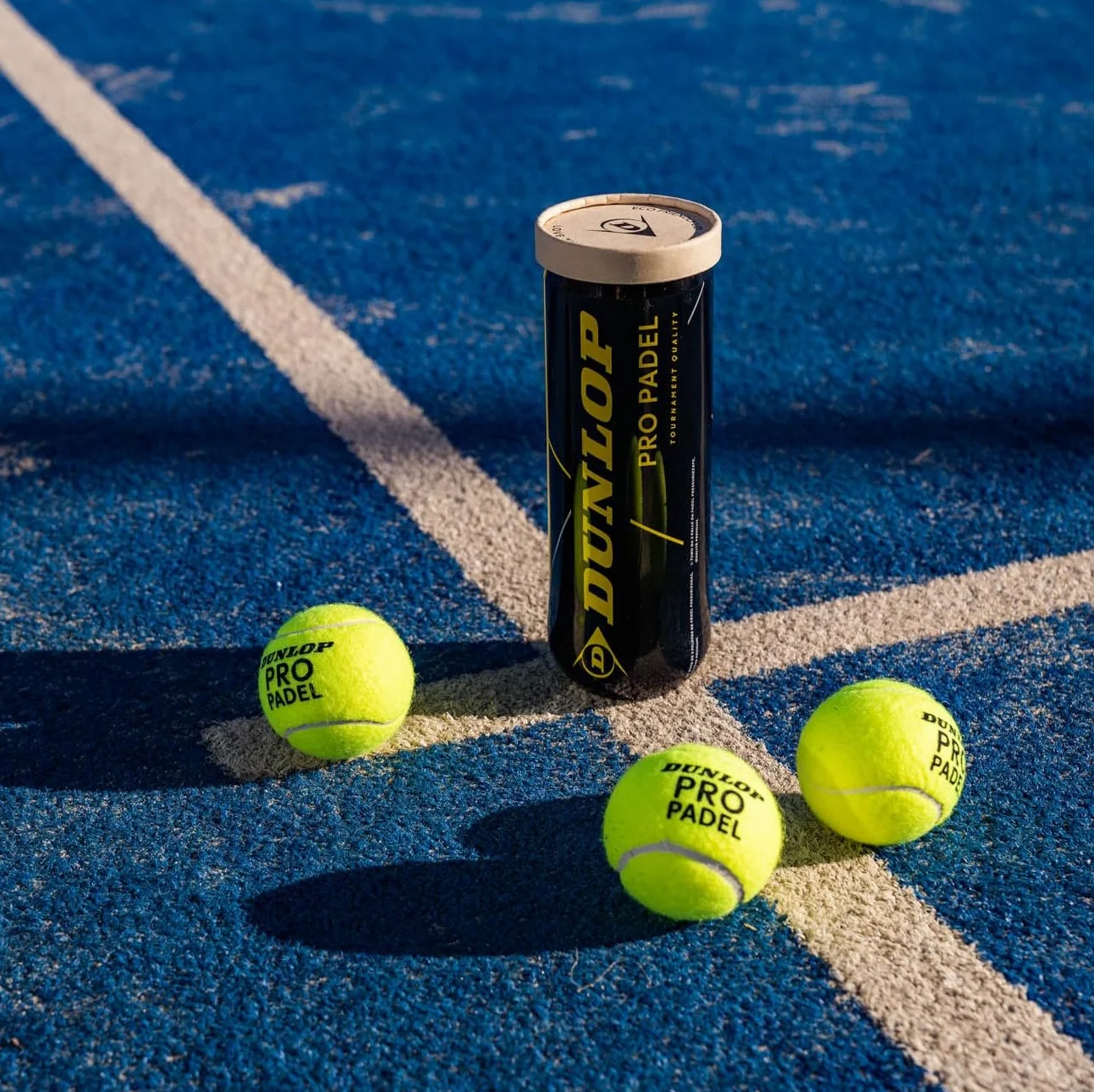 DUNLOP Pro Padel Balls 2x3PET – piłki turniejowe zatwierdzone przez FIP dla zaawansowanych i konkurencyjnych graczy
