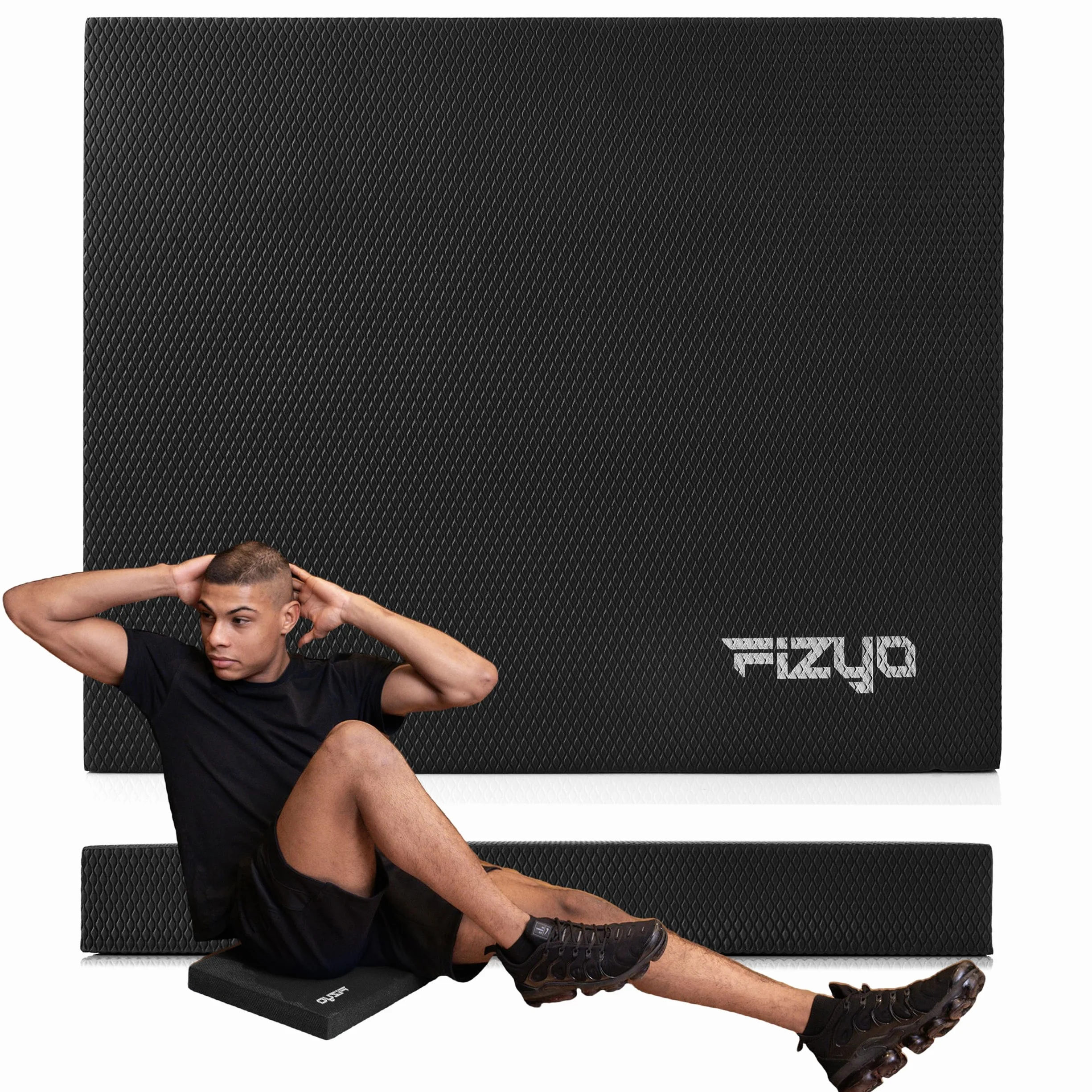 Fizyo Balance Pad - Antypoślizgowa Piankowa Mata do Jogi, Fitnessu, Pilatesu, Ćwiczeń Równowagi, Balansowania, Podkładka Stabilizująca, Koordynacyjna Poduszka, Miękka Pianka