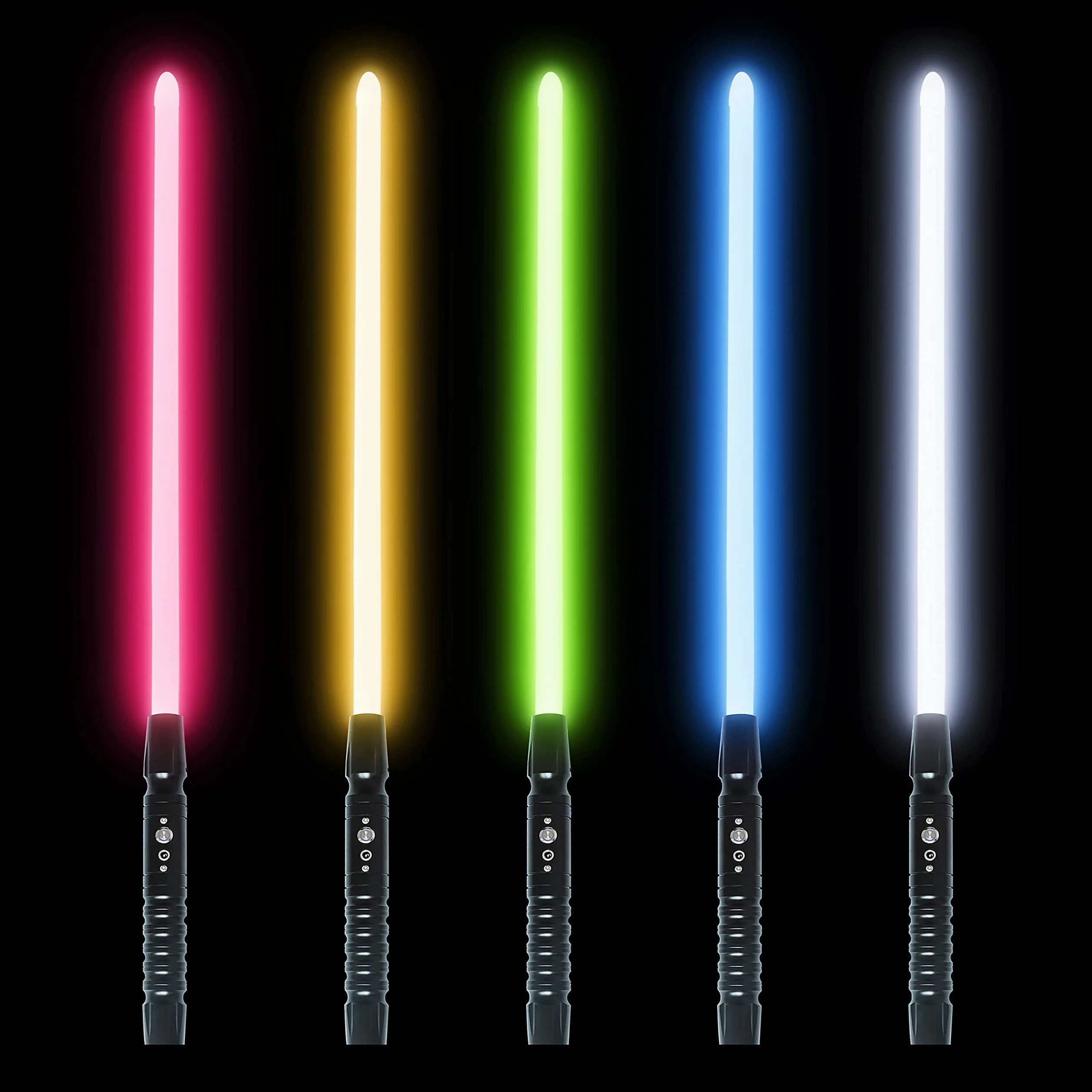 KBASE Miecz świetlny Force FX Pro, metalowy uchwyt, RGB, LED, nieskończone kolory, 7 efektów dźwiękowych, realistyczny miecz laserowy dla dorosłych/dzieci