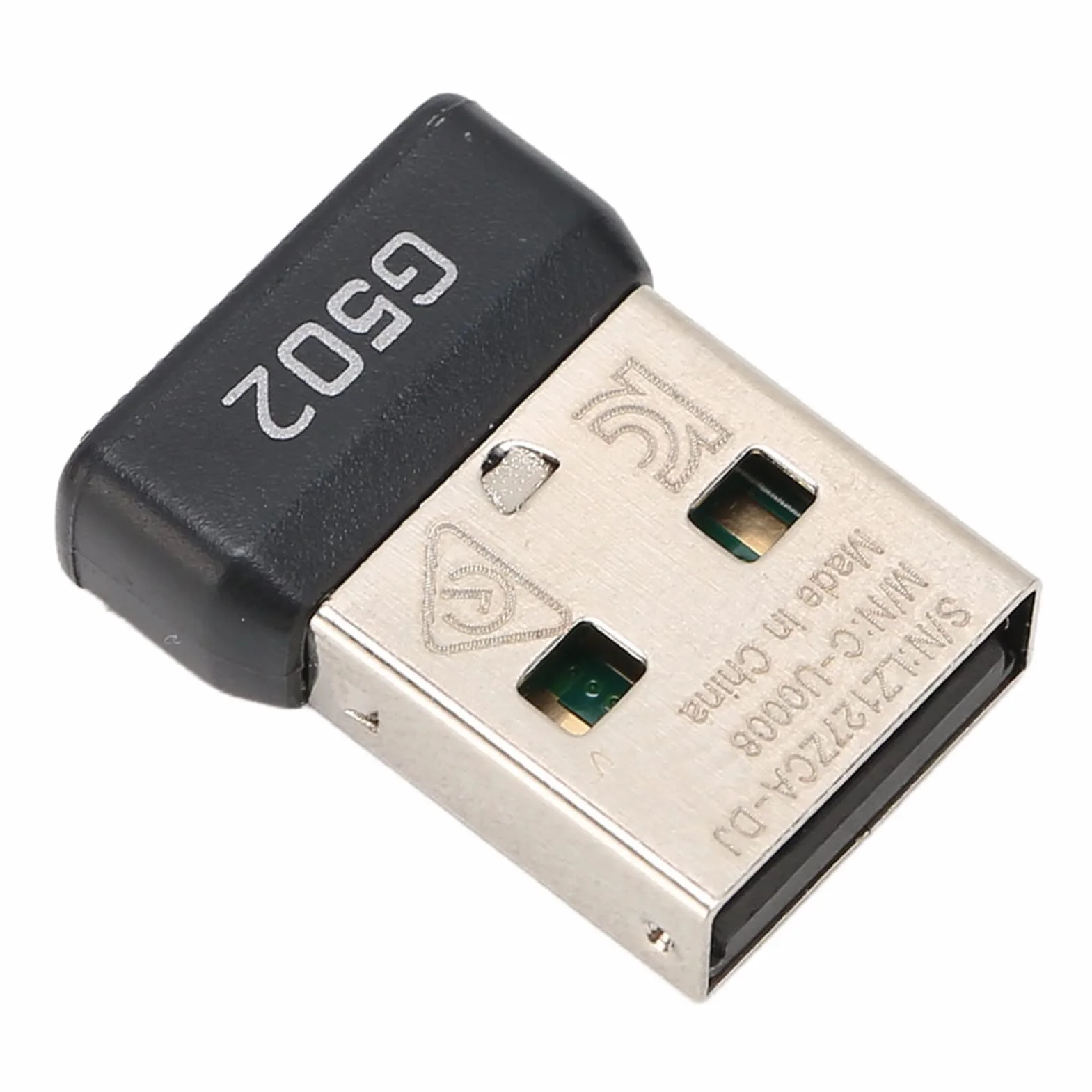 Zamiennik Adaptera Odbiornika Myszy USB do Myszy Bezprzewodowej G502 Lightspeed, Stabilny sygnał Bezprzewodowy 2,4 GHz, Mały Przenośny Odbiornik USB Adapter Myszy do Gier