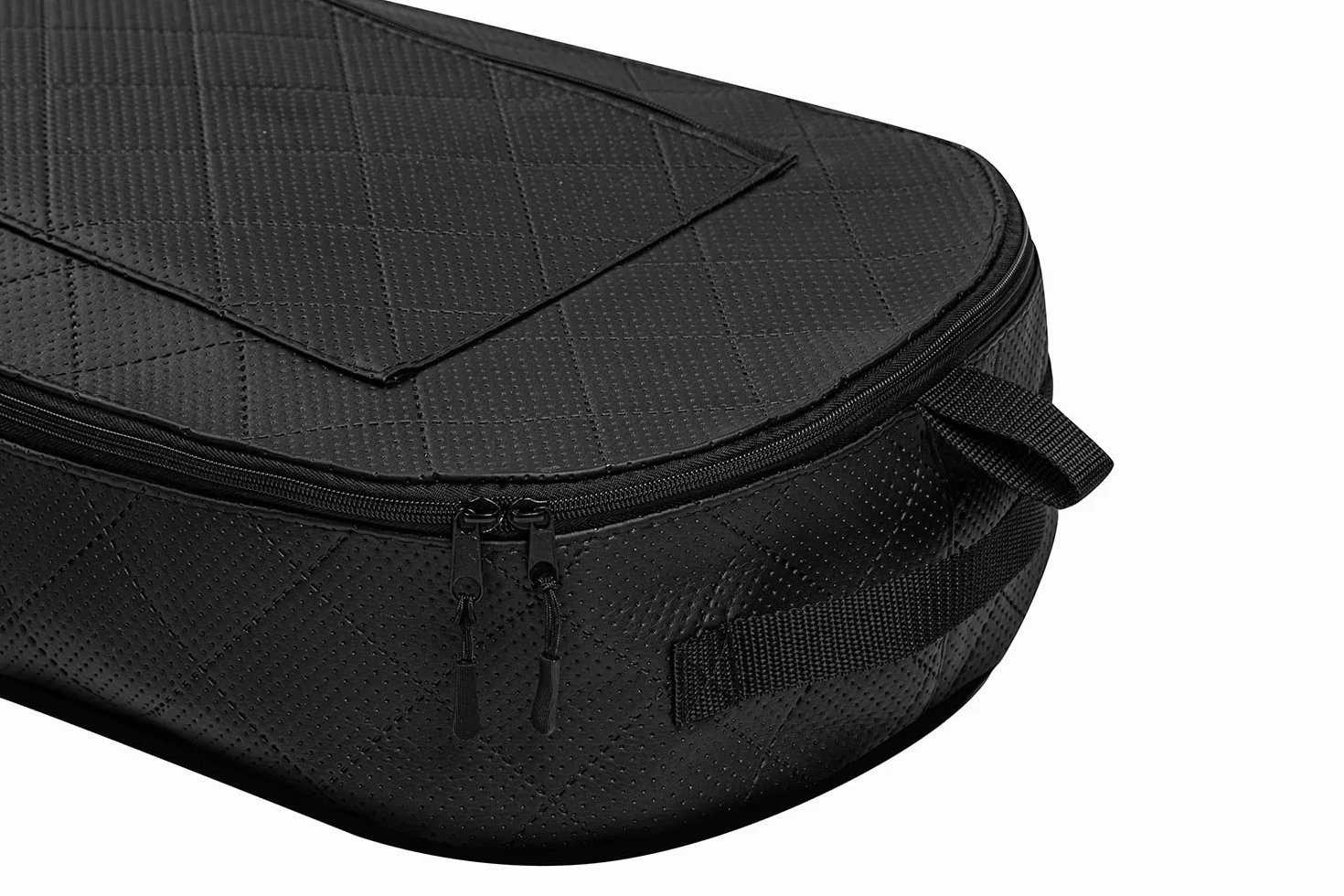 Ferocity Premium torba snowboardowa pokrowiec 170 cm z wodoodporną skórą ekologiczną z pasami do noszenia i ramieniem czarna pikowana Black Quilted Pik [051]