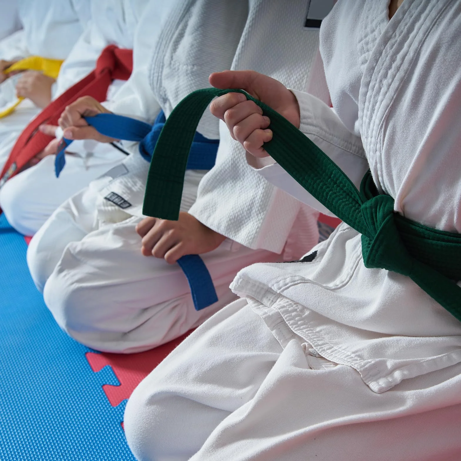 PATIKIL Taekwondo kolorowe paski rankingowe, poliestrowe sztuki walki judo karate pas do treningu trenera