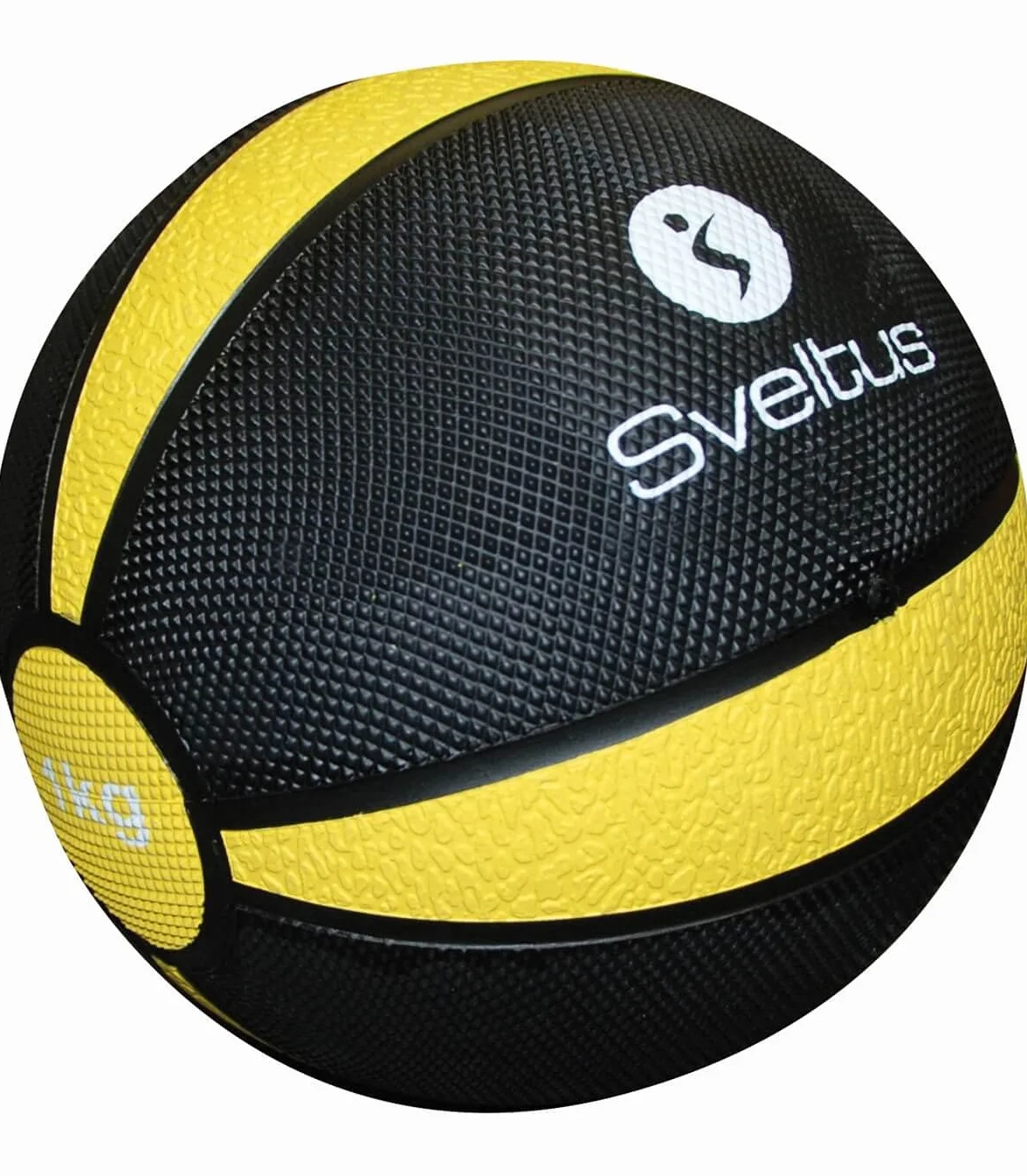 sveltus 884 Médecine Ball 4 kg Avec poignées piłka lekarska, czarna/pomarańczowa, (poids disponibles: 4, 6, 8 et 10 kg) -4