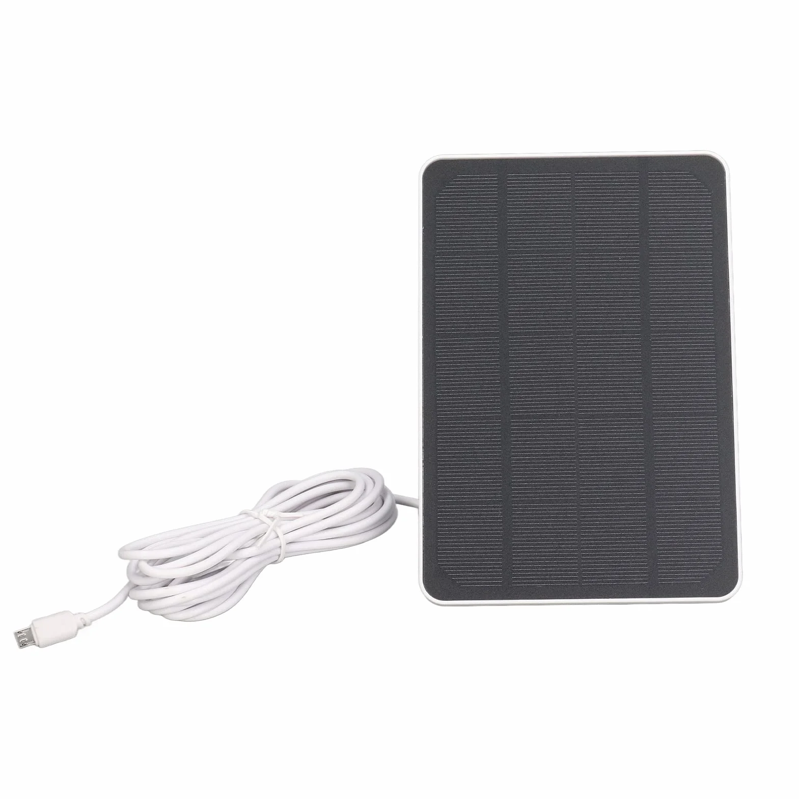 10W Zestaw Paneli Słonecznych Micro USB ładowanie Kamery Panel Słoneczny Wysokowydajna ładowarka do Zewnętrznego Kempingu RV Trip (Biały)