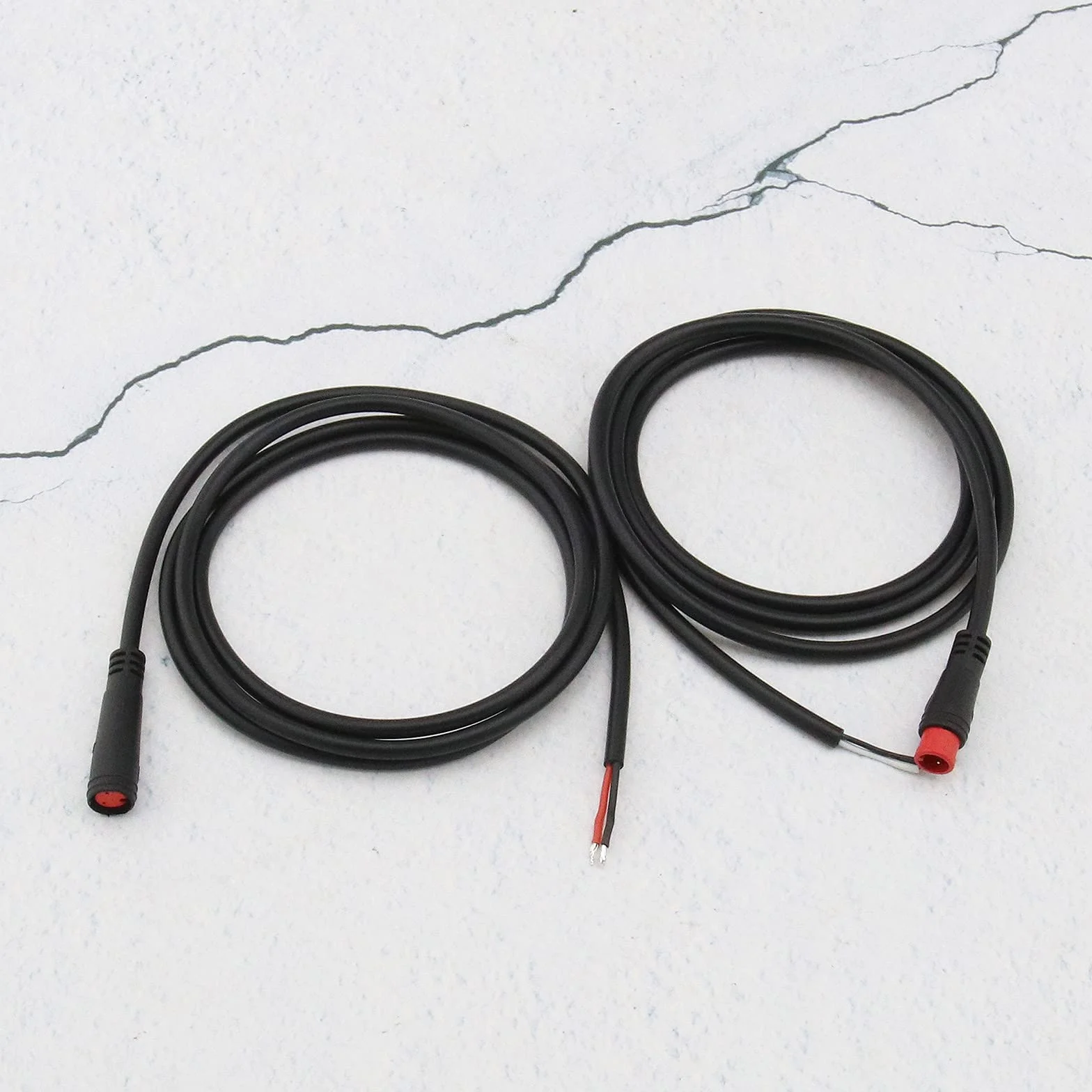 Wodoodporny kabel przedłużający IP65 M8 2-pinowy męski i żeński 24AWG