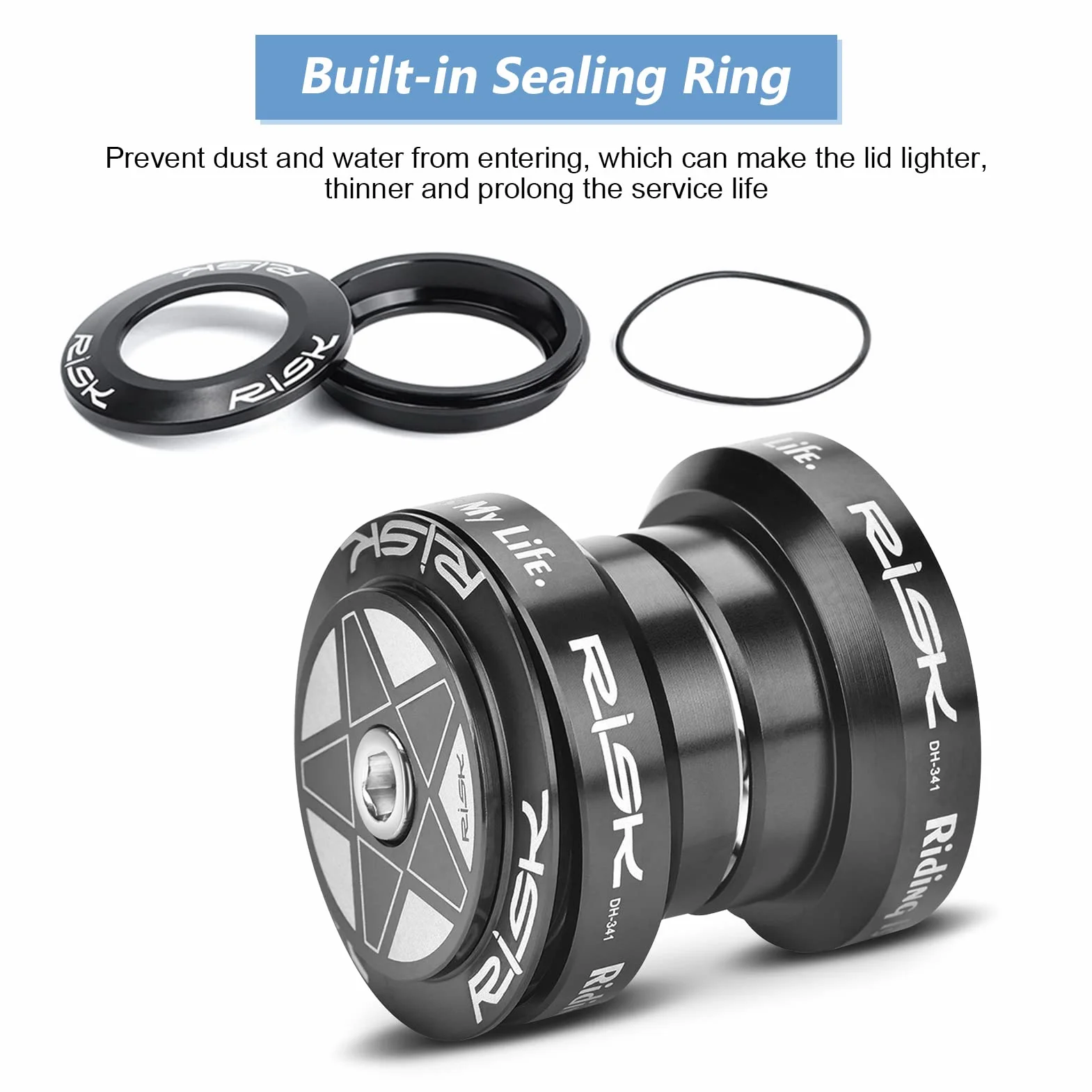 Yosoo Health Gear Zestaw słuchawkowy rowerowy ze stopu aluminium 28,6 mm