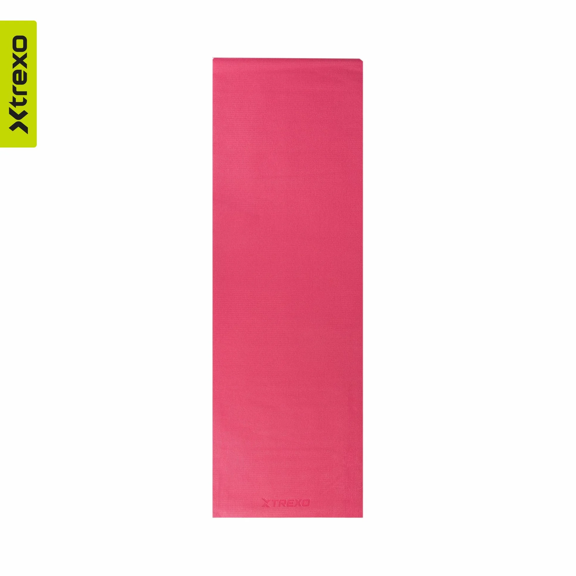 TREXO Mata gimnastyczna 3 mm czarna 173x61 cm antypoślizgowa PCW do jogi