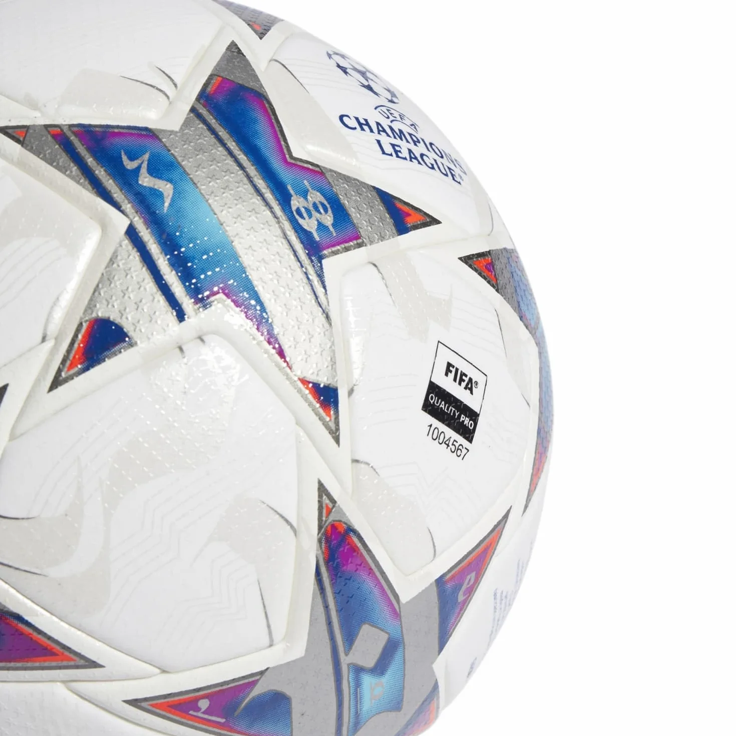 Adidas Ucl Pro Piłka Biały/Silvmt/Brcyan/R 5