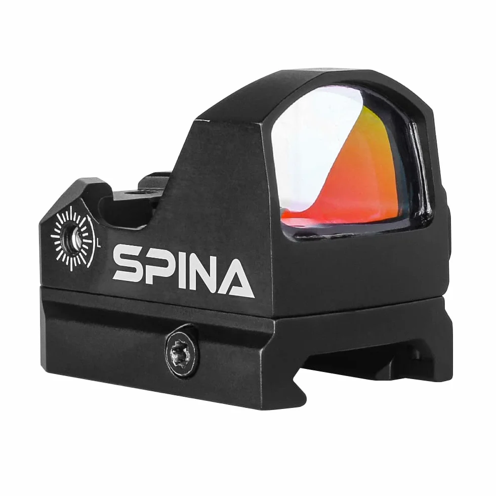 SPINA OPTICS Celownik kolimatorowy LH-24 Tactical 1x24x17 widok czerwona kropka red dot 3MOA luneta optyczna do Airsoft