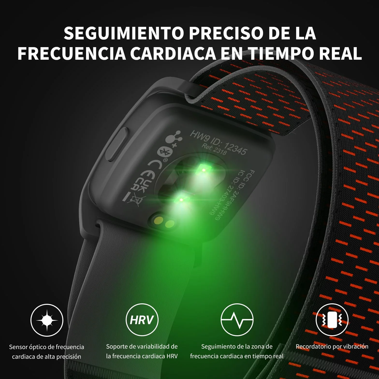 COOSPO HW9 czujnik tętna Bluetooth ANT+ IP67 pulsometr kompatybilny Polar Wahoo Garmin Zwift
