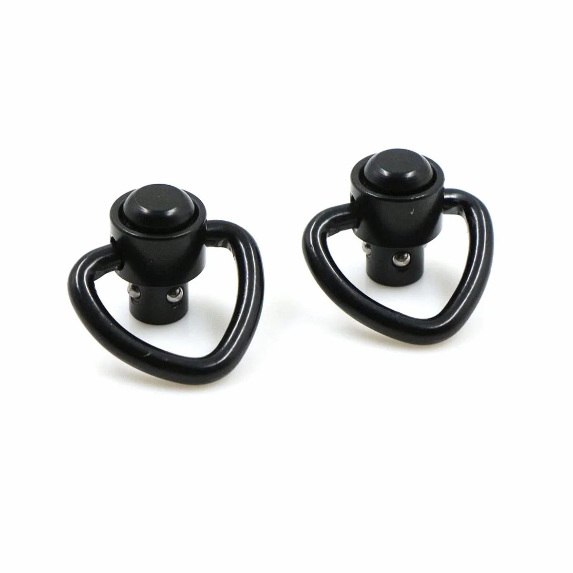 Sling Swivels QD Swivel Clip Loop Strap Quick Release obrotowe kółka 1,25 cala taktyczna klamra 4 szt. czarne