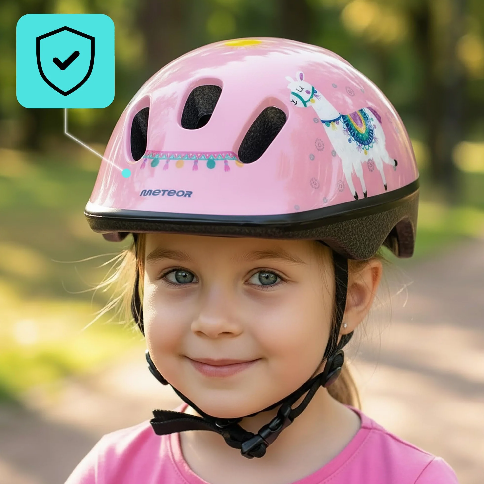 Kask Rowerowy Dla Dzieci – Dziecięcy Kask Rowerowy Na Rower Hulajnogę Rolki – Bezpieczny Kask Dla Dziewczynki i Chłopca – Kask Na Rower Dzieciecy Kaski Dziecięce Regulowane Kask Dla Dziecka METEOR