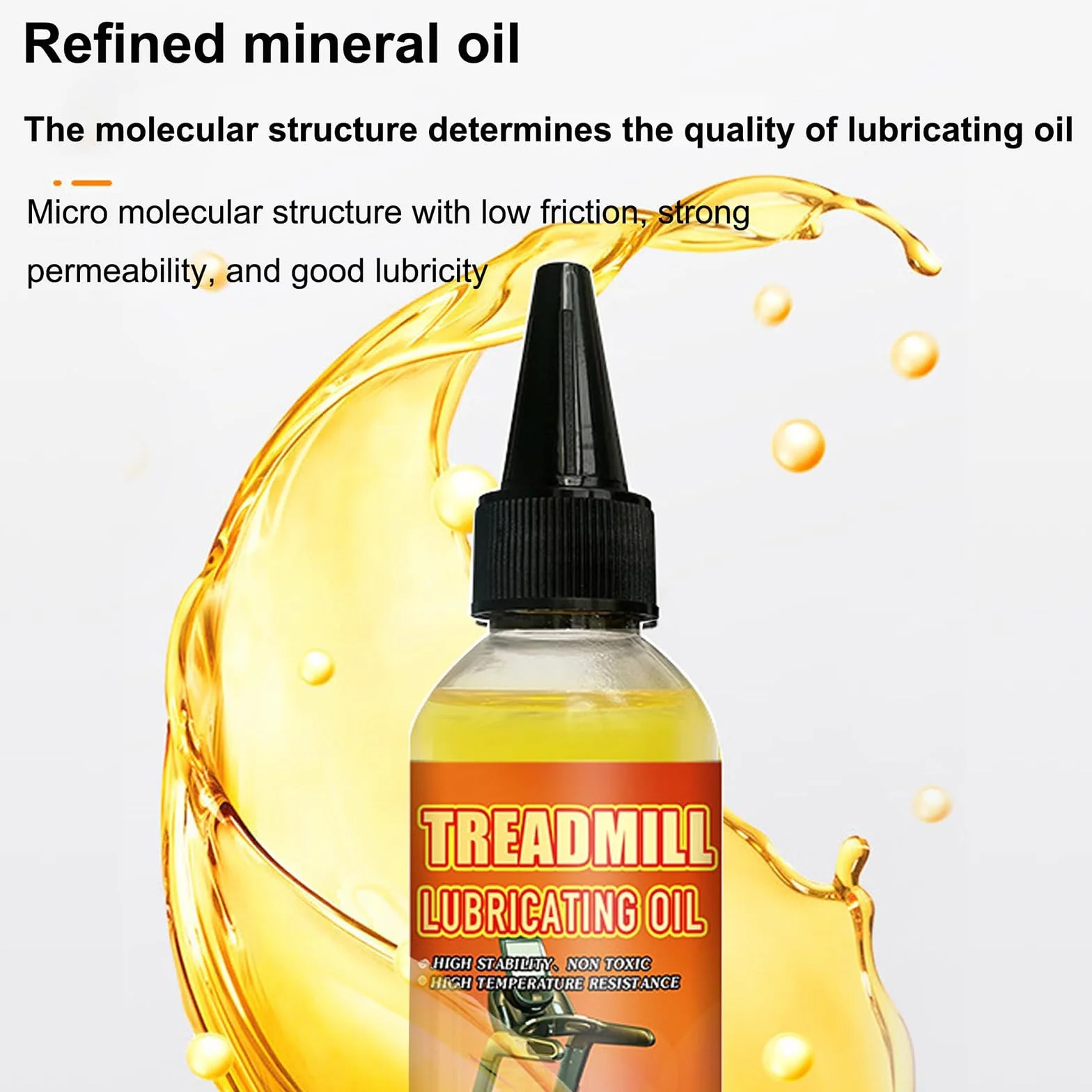 2 maty do biegania lubrykanty 100 ml, premium lubrykant do biegania, sportowe smary o wysokiej temperaturze, redukujące hałas i tarcie, kompatybilne z większością urządzeń