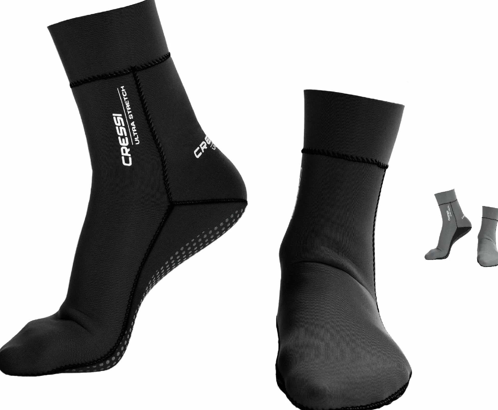 Cressi Neoprenowe rozciągliwe skarpety do nurkowania/snorkelingu Uniseks Ultra Stretch Neoprene Socks (1 w zestawie)