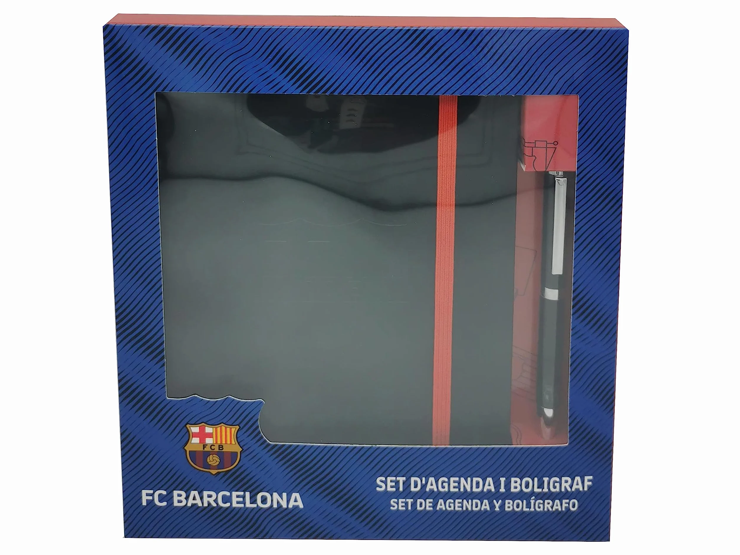 CYPBRANDS FC Barcelona Set Długopis, Blagrana, Estandar, FC Barcelona Set Agenda i Długopis